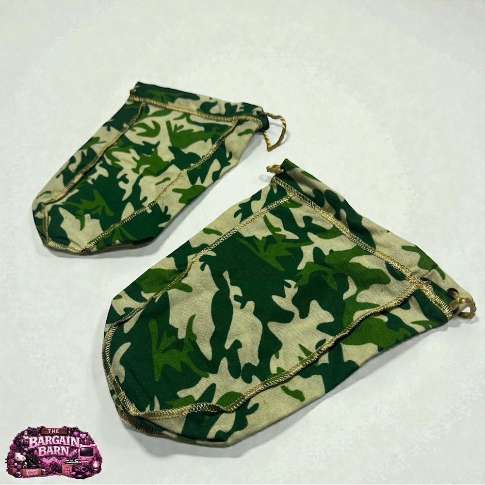 Crown Royal Limited Edition Green Camo 750ml Bottle Bags Gold Cord (Set of 2) - Picture 6 of 6